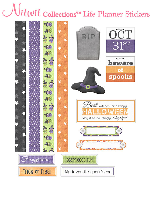 (image for) Fly By Night - Life Planner Stickers