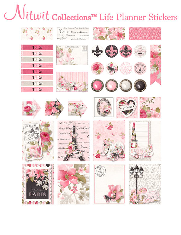 (image for) Ooh La La Collection - Life Planner Stickers