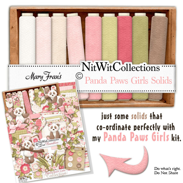 (image for) Panda Paws Girls Solids