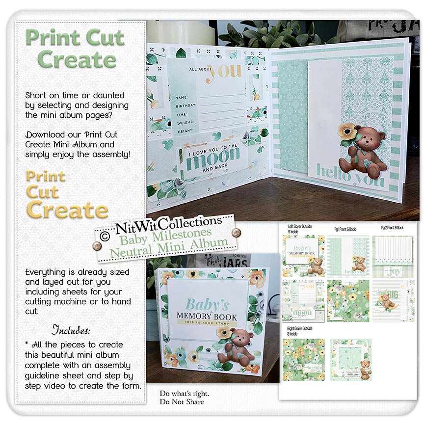 (image for) PCC - Baby Milestones Gender Neutral Mini Album
