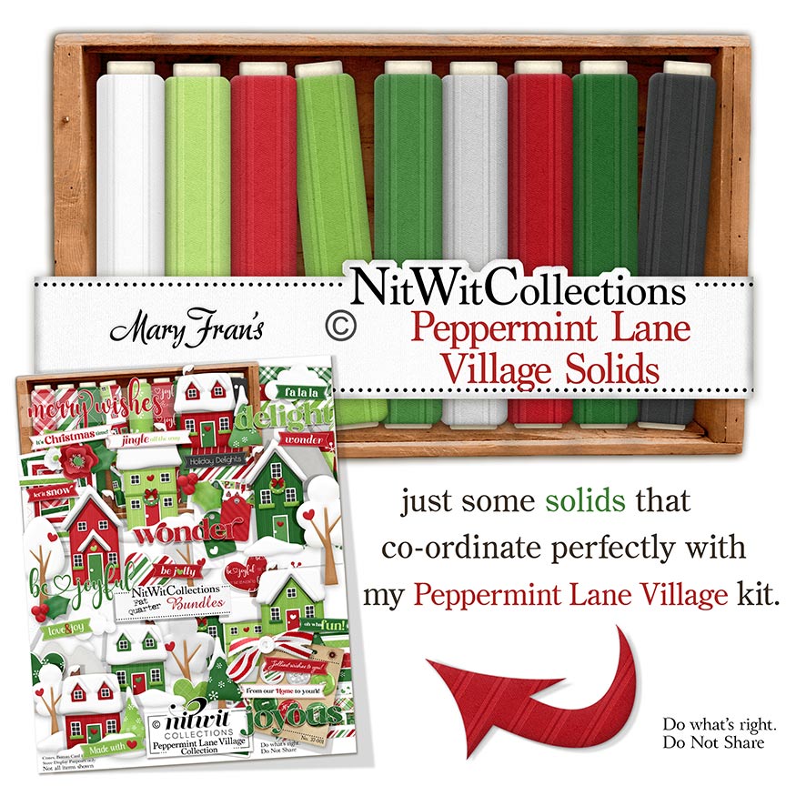 (image for) Peppermint Lane Village Solids