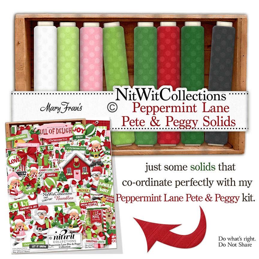 (image for) Peppermint Lane Pete & Peggy Solids